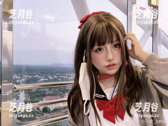 芊川一笑MNK少女与花主题写真，呈现无圣光的美丽原图
